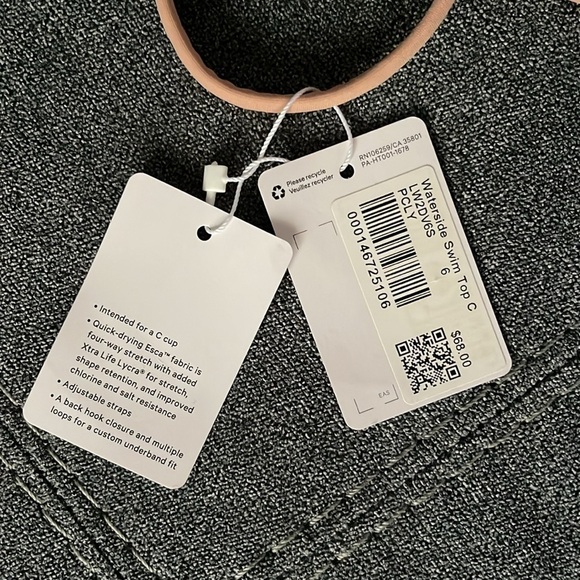 Lululemon Waterside Swim Top *C Cup Pink Clay size 6 - Picture 10 of 13